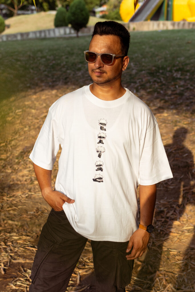 White Satoru Gojo T-shirt